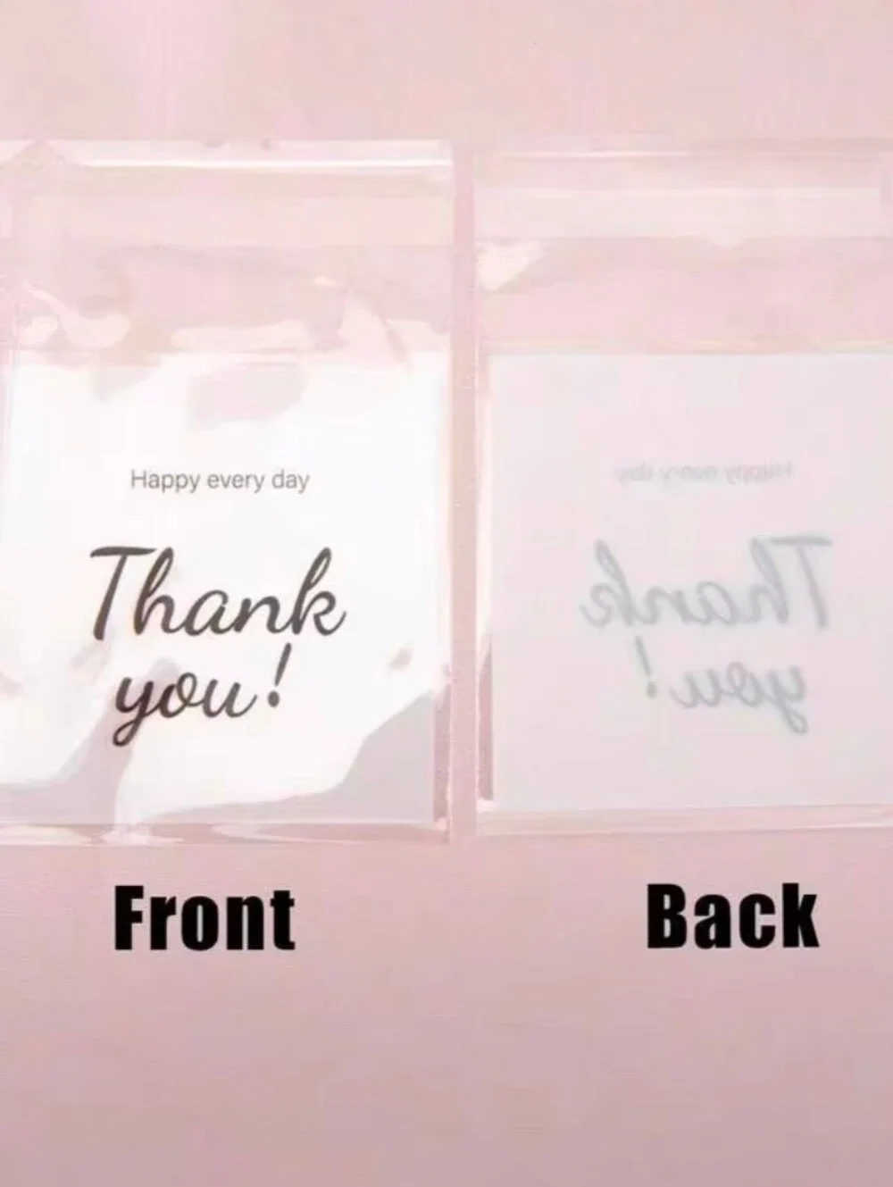 20 Large Thank You Printed Gift Bags 3.93